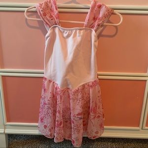 Pink Floral Toddler Dance Leotard